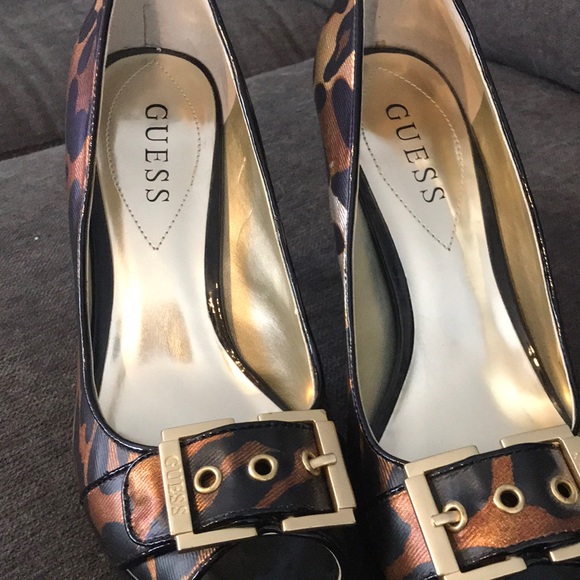 Guess Goverton metallic leopard high heels - Picture 2 of 4